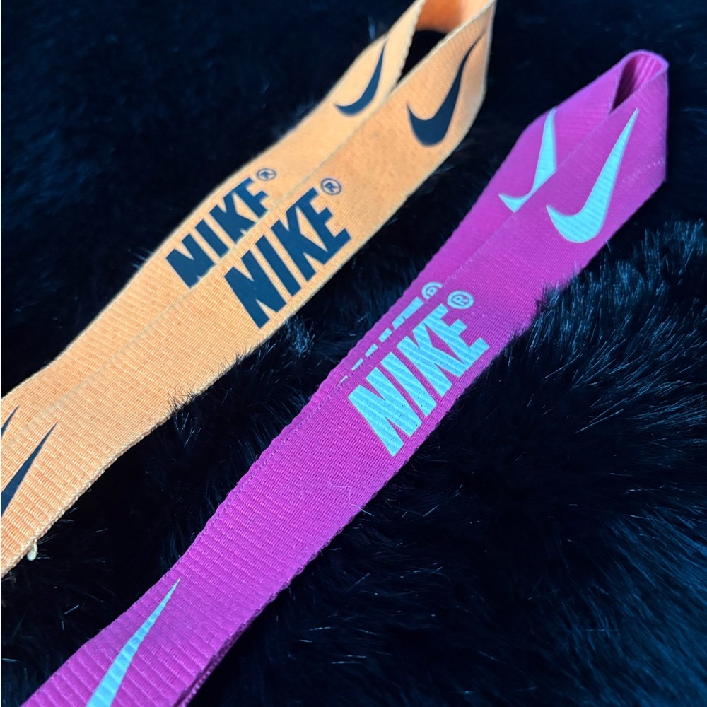 Nike Orange and Pink Lanyards